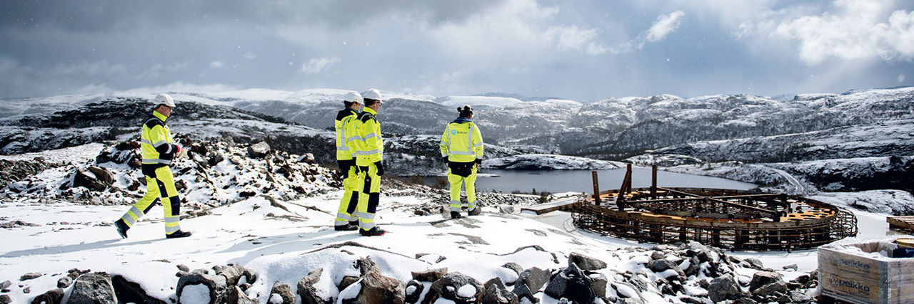 From the construction of Roan wind farm in the Fosen Vind project