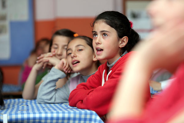 Girl in classroom