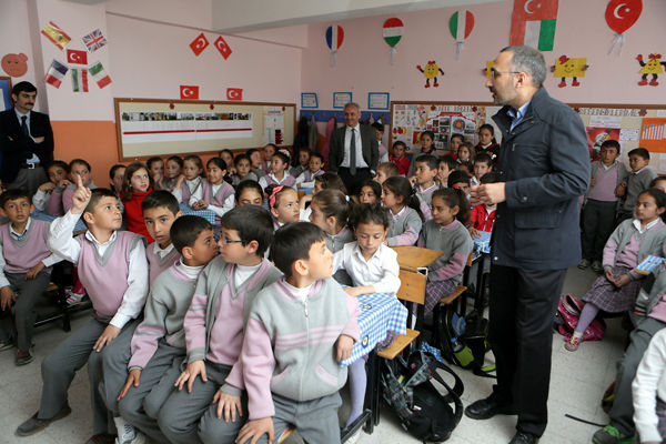 Pupils in classroom